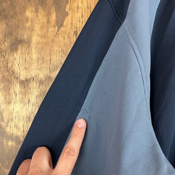 Greg Norman Mens Jacket Black Gray Golf 1/4 Zip Pullover Colorblock Large - Picture 3 of 13